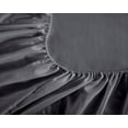thumbnail image 5 of NC Home Fashions 5-Star Hotel Lexury Brushed Microfiber Sheets - Extra Soft, Deep Pockets, Easy Fit, Breathable & Cooling - 4 Piece (Cali King, Dark Grey), 5 of 5