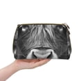 thumbnail image 4 of Xecao Geometric Bull Design Print Fashion Makeup PVC Bag Large Capacity Travel Cosmetic Bag for Women Organizer Toiletry Clutch, 4 of 8