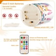 thumbnail image 4 of Cute Rabbit and Easter Egg Flameless Candles with Remote Timer LED Battery Operated Flickering Candle Light for Festival Wedding Home Party, 4 of 7
