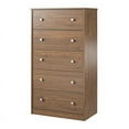 thumbnail image 2 of Home Square Emery 2-Piece Dresser Set, Walnut, 5 Drawer Dresser, 6 Drawer Dresser, 2 of 18