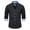 Black 12, variant on Mens Button down Long Sleeve Lapel Shirts Dress Shirts Business Work Casual T-Shirts