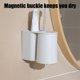 thumbnail image 2 of Juego de portavasos de enjuague bucal magnético Soporte para cepillos de dientes montado en la pared | Estante de almacenamiento de baño sin taladro | Diseño que ahorra espacio | Plástico | 1 Pieza, 2 of 6