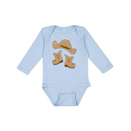 

Inktastic Western Style Boy Boots Gift Baby Boy or Baby Girl Long Sleeve Bodysuit