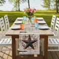 thumbnail image 4 of Table Runners 36 Inches Long Dress Scarves, Texas Star Vintage Farmhouse Kitchen/Dining Table Runner, Short Coffee Tablerunners, Brown Retro Berry Wooden 13x36 Inch, 4 of 9