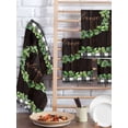 thumbnail image 2 of Spring Eucalyptus Leaves Kitchen Dish Towels for Drying Dishes Set of 3, Farmhouse Botanical Brown Wood Waffle Weave Microfiber Hand Tea Bathroom Towels Quick Dry & Absorbent Towel 15.7x23.6, 2 of 7