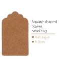 thumbnail image 3 of Gift Tag Labels Wedding Blank Kraft Tag Rectangle Tags Craft Production 5x3cm Kraft Paper Gift Tags Wedding Birthday Scallop Label Blank Name Card 100x, 3 of 5