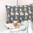 thumbnail image 4 of Fotbe Cartoon Bulldog 1 Funda de Almohada Decorativa Estilo Occidental, Lujo en Algodón, Fundas para Almohadas King, Cojín Estampado para Decoración del Hogar-20"x30", 4 of 6