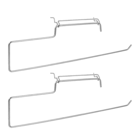 VORCOOL 2Pcs Simple Design Garage Paper Towel Holder Wall Pegboard Organizer 11.8X3.5X0.2in