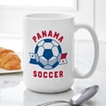 thumbnail image 6 of CafePress - Panama Soccer Mugs - 15 oz Ceramic Large White Novelty Mug, 6 of 6