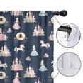 thumbnail image 4 of Blackout Kids Curtains,Dark Blue Princess Unicorn Pattern Childrens Insulated Curtains Set Of 2,Bedroom Essentials,Toddler Room Decor 42"x54", 4 of 5