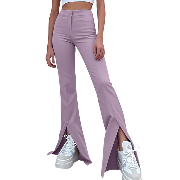 Vaqueros cargo de cintura media para mujer - Pantalones vaqueros elásticos de pierna ancha con bolsillos - Tallas grandes (S-XXXL), ligeros para llevar durante todo el año