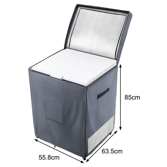 YLLSF Covers for Outside,Compatible with 7.0 Cubic Feet Chest ,Black