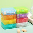 thumbnail image 3 of MasteelfCA 8 Pcs Small Pill Boxes Pill Container Travel Pill Organizer Portable Pill Organizer Pill Case For Purse, 3 of 8