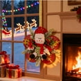 thumbnail image 2 of Noothes Christmas Wreath with Santa Snowman Figures Pre-Assembled Holiday Door Wall Hanging and Xmas Tree Ornament, 2 of 6