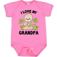 thumbnail image 3 of Inktastic Cute Sloth I Love My Grandpa with Green Leaves Boys or Girls Baby Bodysuit, 3 of 5