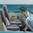 thumbnail image 2 of VANCUS 2 Seat High Back Boat Foldaway Captain Seat Folding Yacht Chair with Sponge Padding Black & Dark Grey, 2 of 8