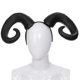 thumbnail image 2 of Party Headband Ox Horn Headdress for Decoration 2Pcs White PU Material, 2 of 4