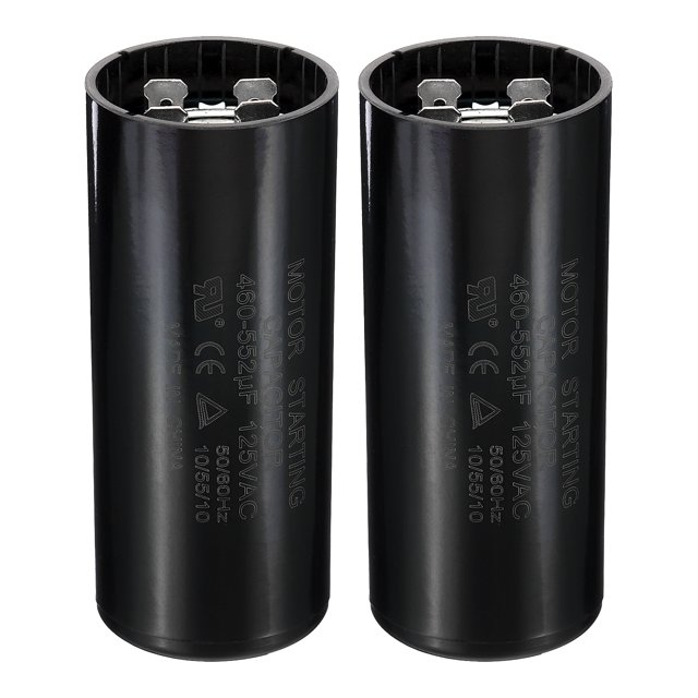 Unique Bargains 460-552uF/Mfd 125VAC 50/60Hz Motor Start Capacitor CD60 Run Capacitor 2 Pack
