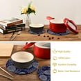 thumbnail image 6 of Pot Holders Trivets Set Cotton Potholders Set, Hot Pads Set of 2, Summer Pineapple Hot Pot Trivets One 9.45 Inch and One 7 Inch, 6 of 7
