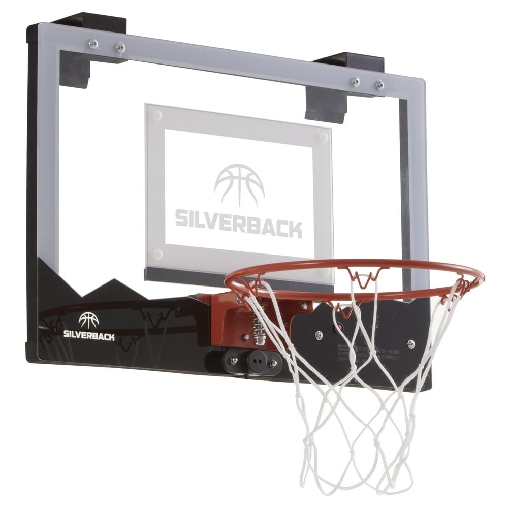 Silverback LED Light-Up Over the Door Mini Basketball Hoop - 18
