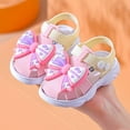 thumbnail image 2 of Gubotare Baby Sandals Girl Baby Boys Girls Sandals, Soft Non-Slip Rubber Sole Summer Toddler Baby Walking Shoes, Flat Shoes First Walkers Size 4.5 (Pink, 4.5), 2 of 9