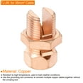 thumbnail image 3 of Uxcell Grounding Bolt Connector Copper Grounding Protection 34 x 18mm for Electrical and Mechanical Equipment, 3 of 7