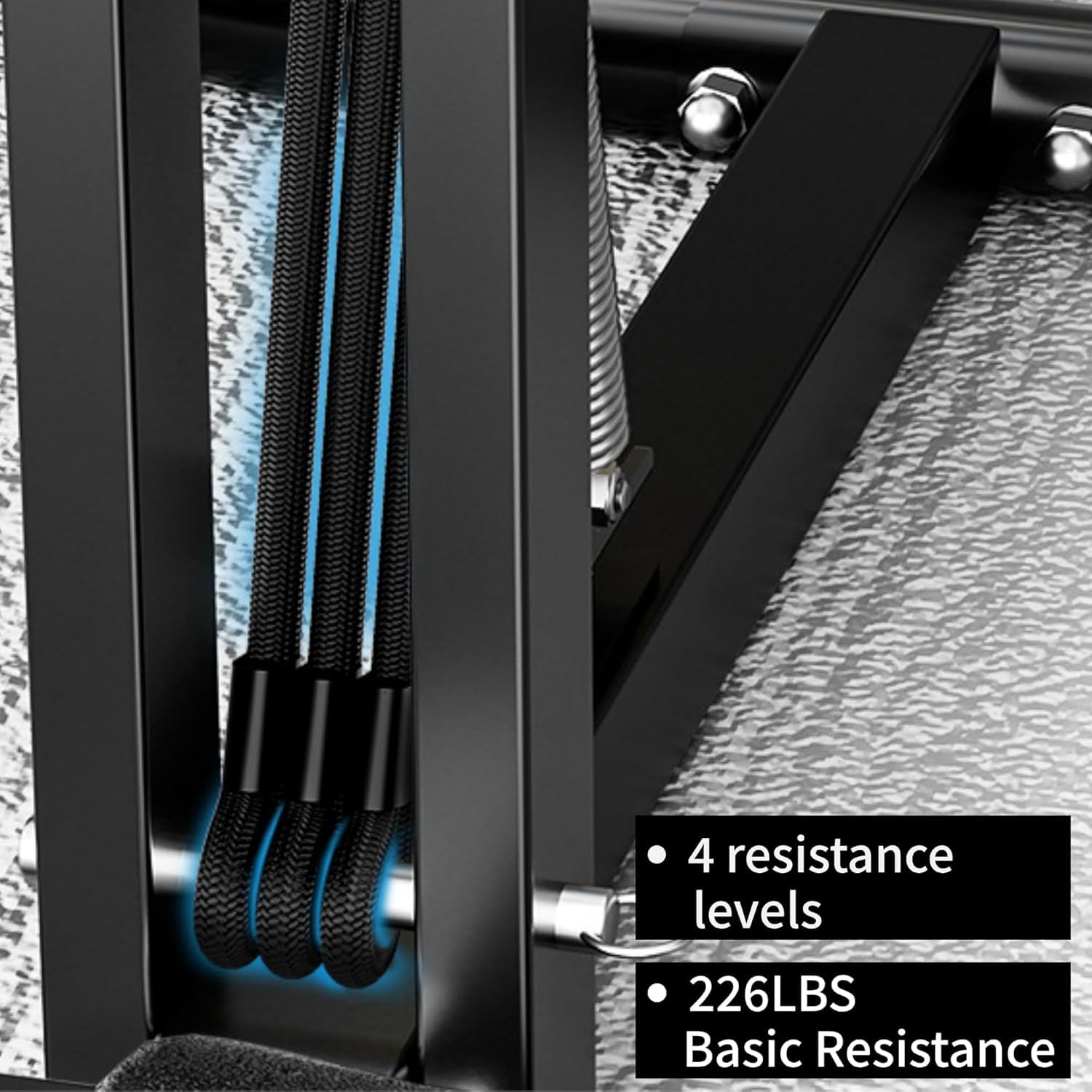 Deep Squat Machine with Roman Chair Function Adjustable Glutes Trainer for Home Gym Core Abs Low Impact Lower Body Workouts
