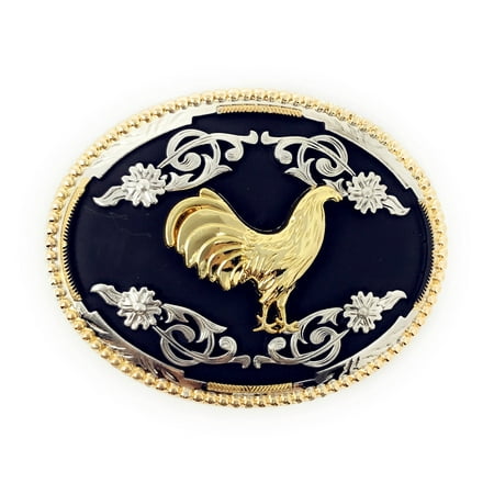 Horse Head Horseshoe Belt Buckle - Texas West Western Cowboy/Cowgirl Texas Premium Oval Buckle Head In Multi Symbol