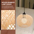 thumbnail image 3 of AURARMLET 1Pack Rustic Bamboo Light Shade Protective Pendant Lamp Shade for Adults Home, 3 of 5