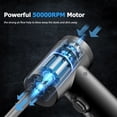 thumbnail image 4 of Dust Remover, Multifunctional Cordless Electric Air Duster & Air Pump 2-in-1 Dust Blowing Device with LED Light Powerful 50000RPM 100W Rechargeable Dust Blower Air Pump, 4 of 7