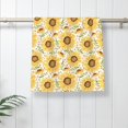 thumbnail image 5 of Honeii Watercolor With Sunflowers Print Quick-Dry Microfiber Towel, Shower Towel 27.5x16in,Absorbent Bathroom Towel for Beach, Pool, and Travel, 5 of 6