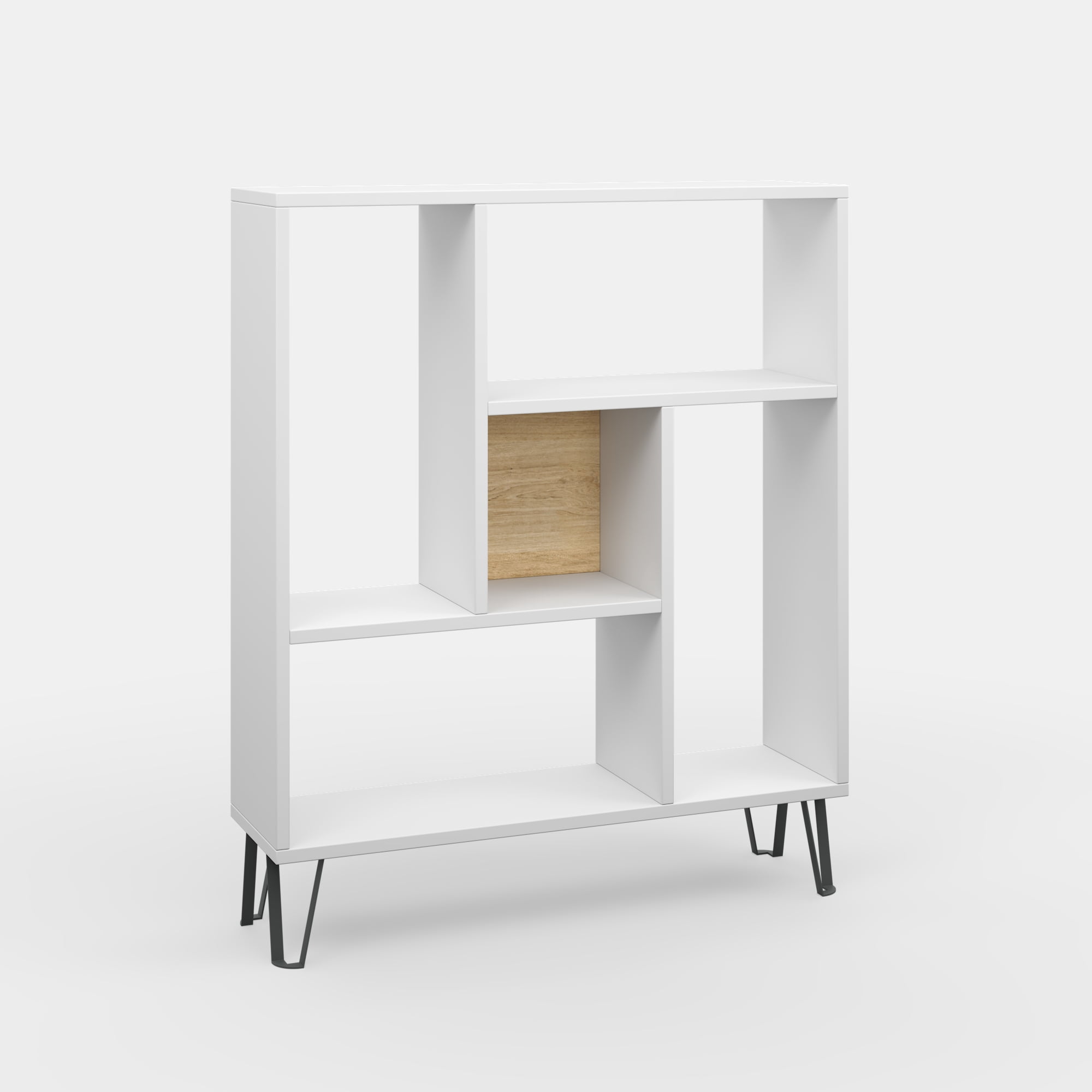 Ada Home Decor Arven 3 Tier Open Shelf Cube Bookcase, White