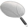 thumbnail image 1 of Splatter Lid, Stainless Steel Splatter Screen Protector, Prevents Splashing, Stainless, Fits All Pots or Pans (33cm), 1 of 5
