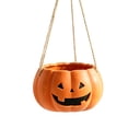 thumbnail image 2 of Orange Halloween Pumpkin Planter Pot, Artificial Jack-O-Lantern Decor for Outdoor Garden, Patio Porch and Halloween Party Display, 2 of 7