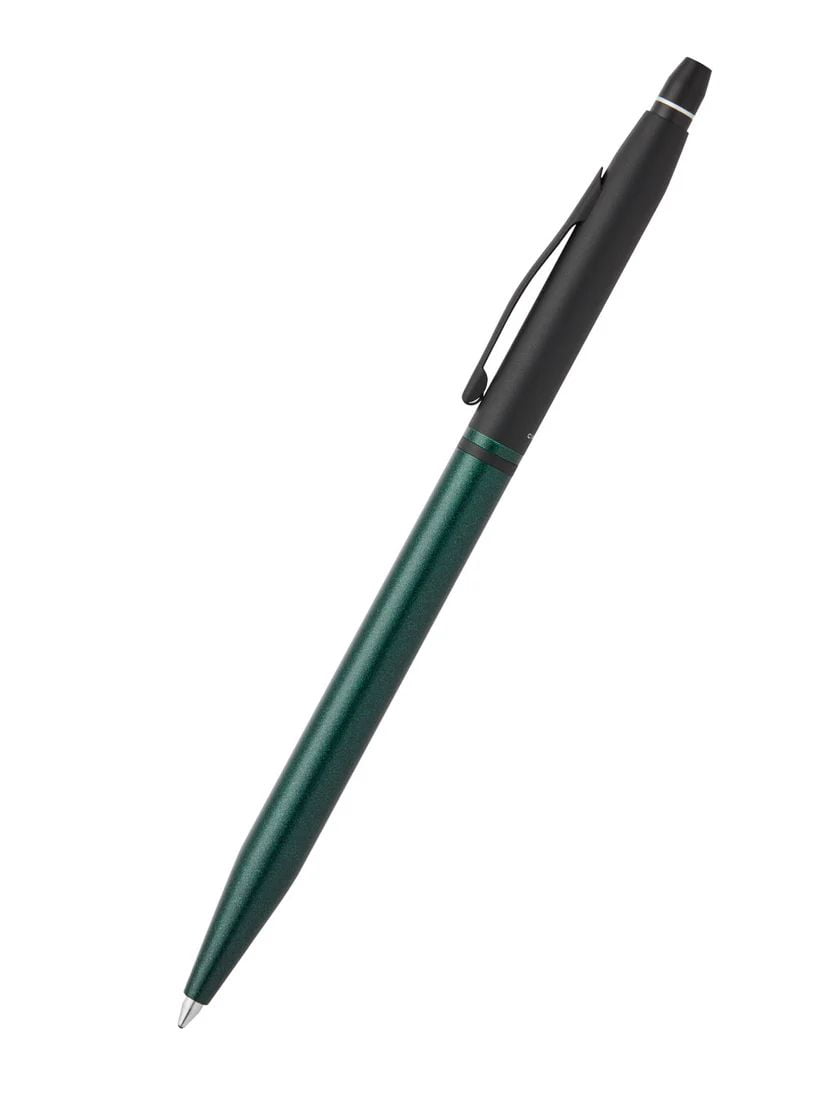 Cross Click™ Tuxedo Satin Metallic Green with Black Appointments Ballpoint Pen