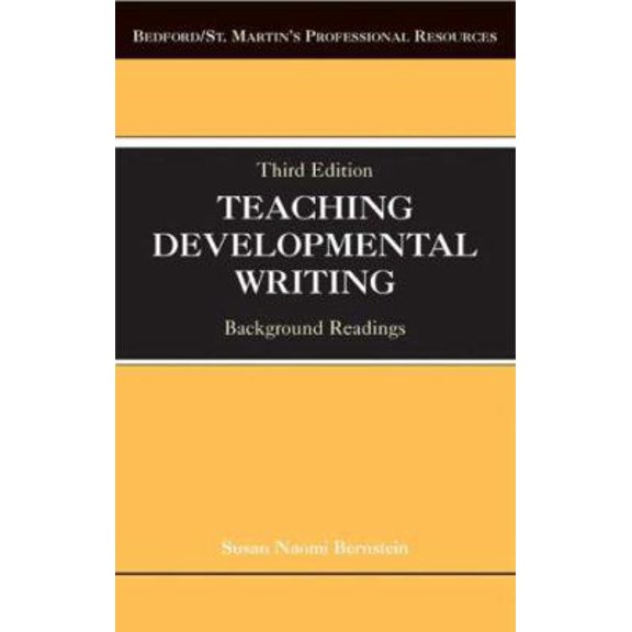 Pre-Owned Teaching Developmental Writing: Background Readings (Paperback) 0312432836 9780312432836