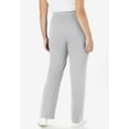 thumbnail image 2 of Woman Within Plus Size Sport Knit Straight-Leg Pull-On Pants, 2 of 6
