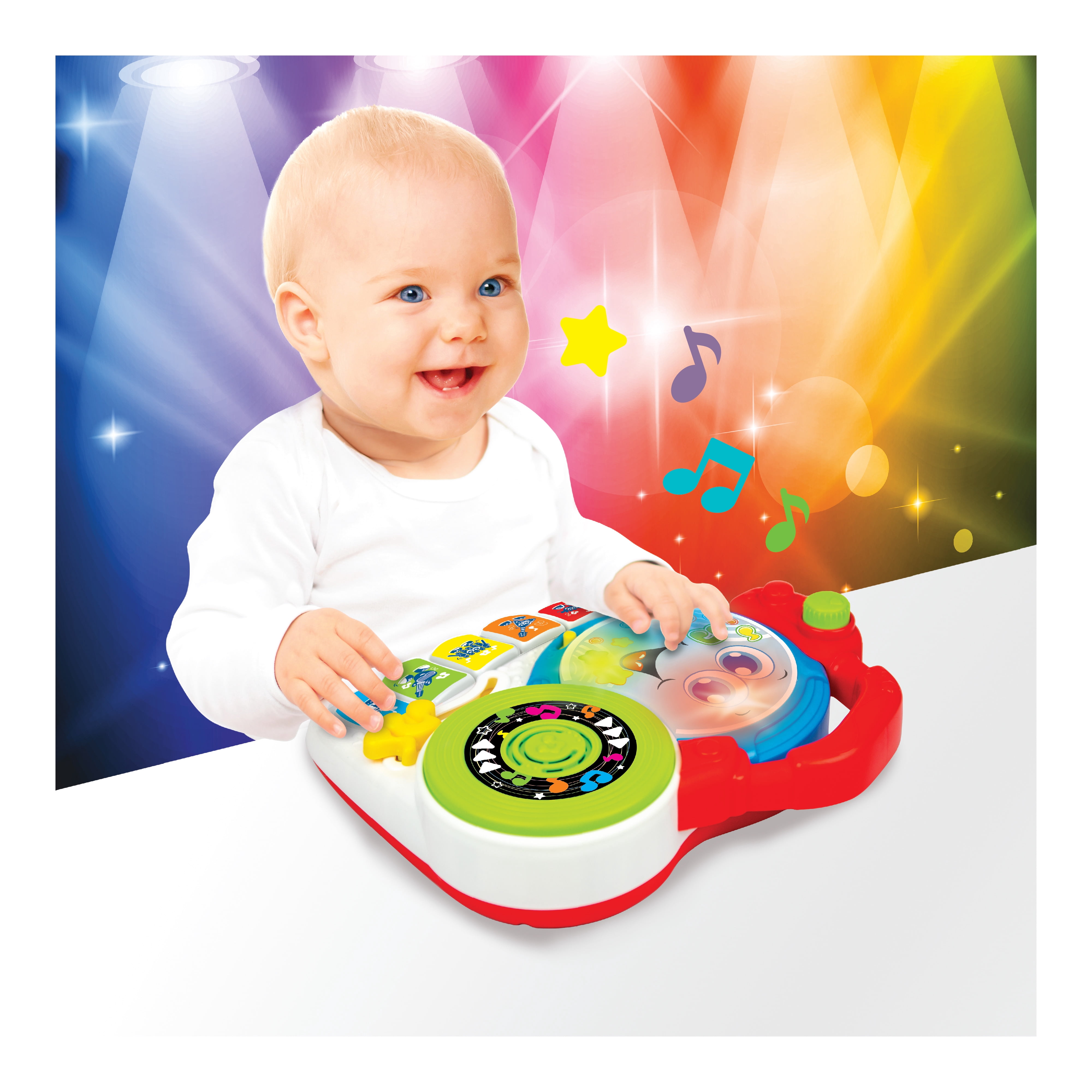 Winfun Magic Lights DJ Mixer for Kids - Ages 6 Months and Up - Toy Musical Instrument