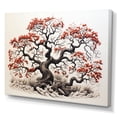 thumbnail image 2 of Designart "Shadow Dance Coral Tree Fantasy I" Floral Canvas Print, 2 of 5