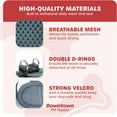 thumbnail image 4 of GFDYREE - Dog Harness for Large Dogs No-Pull - Step in Dog Harness - Padded Mesh Fabric Dog Vest with Reflective Trim, Velcro and Buckle Straps - Titanium - L, 4 of 7