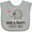 AC-Heather Grey, variant on Inktastic Mimi and Pappy Love Me Elephant Boys or Girls Baby Bib