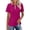 Hot Pink #014, variant on Womens Golf Shirt Summer 1/4 Zip Up Polo Shirts Short Sleeve Moisture Wicking Gym Workout Tops M