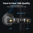 thumbnail image 3 of Auriculares inalámbricos Truefree A1 Bluetooth 5.0 con 4 micrófonos, 18 horas de reproducción, 3 of 9