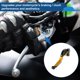 thumbnail image 3 of Palancas de freno y embrague cortas y largas para Kawasaki ER-5 2004-2005, palanca de freno ajustable de motocicleta, aleación de aluminio, cabeza negra, mango dorado, 3 of 6