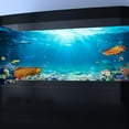 thumbnail image 5 of 48X20IN Aquarium Background Under The Sea Coral Reef Scenery Backdrop Terrarium Background Underwater Marine Organism Fish Tank Background with 10EVA Double-Sided Tape, 5 of 5