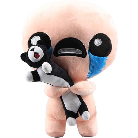 Njube New 12 Inches Isaac with Cat The Binding of Isaac Doll Animals Figure Soft Anime Collection