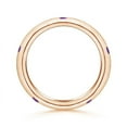 thumbnail image 2 of ANGARA Natural 0.3 Ct. Amethyst Stackable Wedding Ring in 14K Rose Gold for Women (Ring Size: 5), 2 of 9