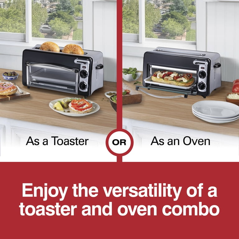 Hamilton Beach Toastation 2-in-1 Toaster and Oven with Extra-Wide