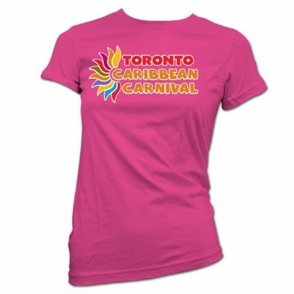GDC-GameDevCo Ltd. TCC-95064L Toronto Caribbean Carnival Womens T-Shirt, Pink, L
