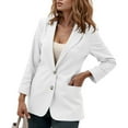 thumbnail image 3 of Casual Blazers for Women 2025 Long Sleeve Notch Lapel Collar Single Business Casual Work Office Jacket, 3 of 7